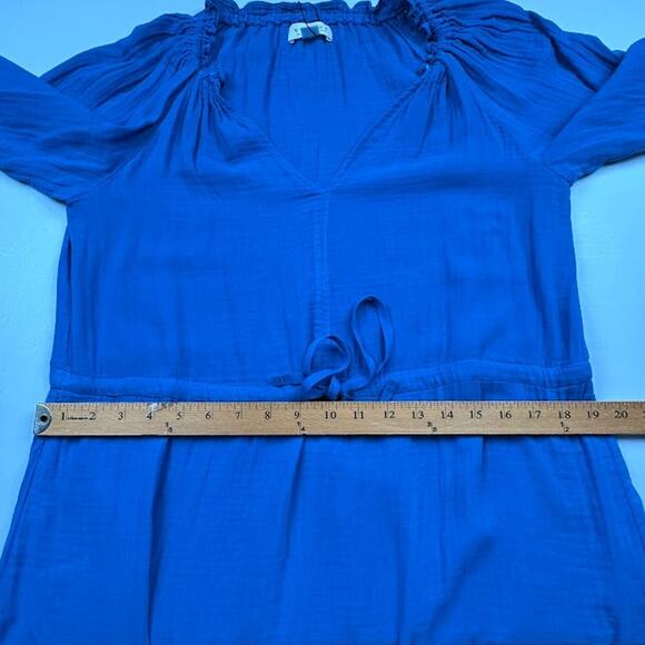 Velvet Graham Spencer Dress Womens Small Blue Audrey Midi Lagenlook Boho Cottage - Picture 12 of 15